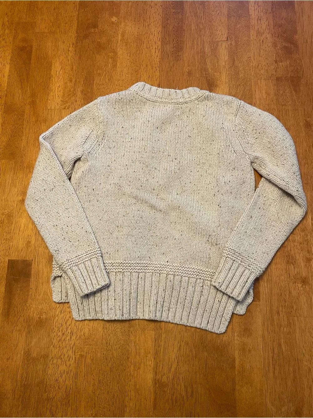 GAP Kids Heather Beige Button-Front Knit Cardigan Sweater